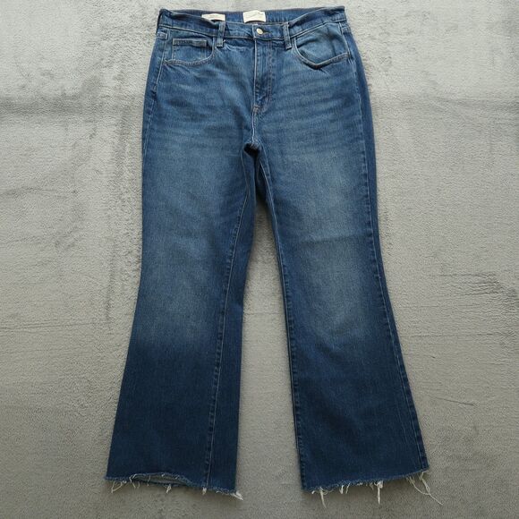 Universal Thread Jeans Women's Size 12R Blue High-Rise Flare Denim 30" Inseam - Picture 1 of 16